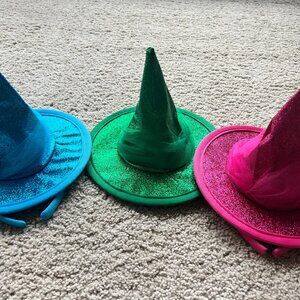 Flora Fauna Merryweather Sleeping Beauty Fairies Wands Hats Wings Halloween